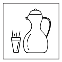 Tea glass with jug Icon 354407