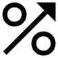 percent increase icon