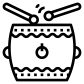 chinese drum icon