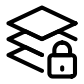 layered lock icon