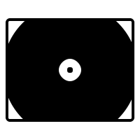 vinyl postcard icon