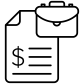 financial slip icon