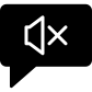 muted message icon