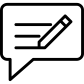 Writing a message icon