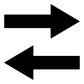 horizontal arrows icon