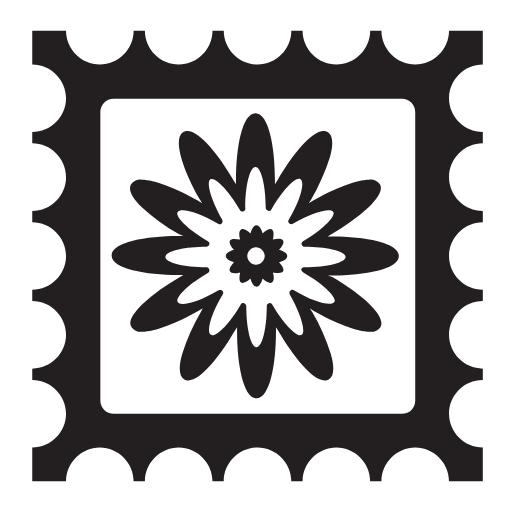 flower stamp icon