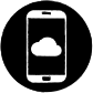 smartphone cloud icon