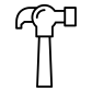 claw hammer icon