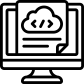 computer cloud file icon