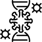 virus mutation icon
