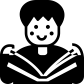 Boy Reading Book icon