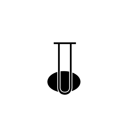 test tube spilled icon
