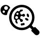bacteria search icon