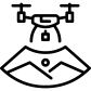 mapping using drone icon