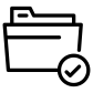 Folder checked icon