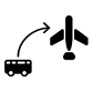 plane transfer icon