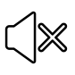 mute speaker icon
