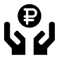 receive ruble icon