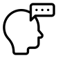 speaking icon