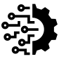 digital technology gear icon