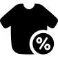 clothes discount icon