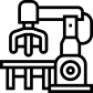 cyborg control robot icon