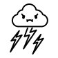 angry storm icon