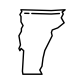 vermont state map icon