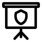 Secure projection screen icon