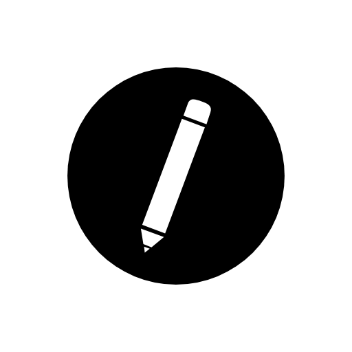 pencil circle icon