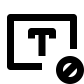 Text Delete icon
