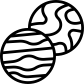 two planets icon