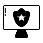Police computer icon