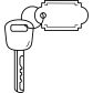 hotel key icon