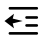 Decrease Indent icon