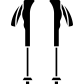 hiking pole icon