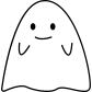 small happy ghost icon