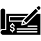 Signing Cheque icon