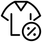 clothes discount icon