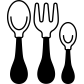 serving utensils icon