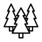 winter forest icon