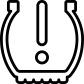Car warning light icon