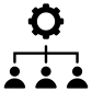 management system organization icon