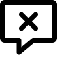cancel message icon