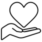 heart donate icon