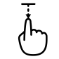 pull down gesture icon