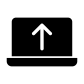 laptop upload icon