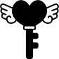 Key Heart icon