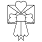 letter heart icon