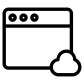 cloud web browser icon